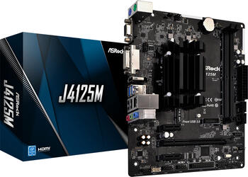 ASRock J4125B-ITX, Celeron J4125, 4C/4T, 2.00-2.70GHz, 2x DDR4 max. 8GB, VGA, DVI-D, HDMI 1.4, 2x USB-A 3.0