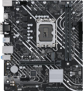 ASUS Prime H610M-D D4, Sockel 1700, µATX-Mainboard, 2x DDR4 max. 64GB, VGA, HDMI 2.1, 2x USB-A 3.1