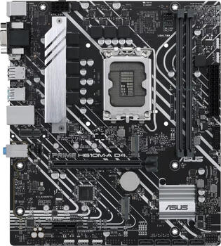 ASUS Prime H610M-A D4-CSM, Sockel 1700, µATX-Mainboard 2x DDR4 max. 64GB, VGA, HDMI 2.1, DisplayPort 1.4