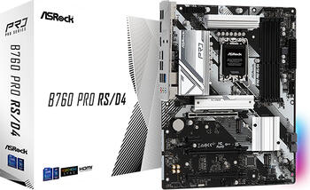 ASRock B760 Pro RS/D4, Sockel 1700, ATX-Mainboard 4x DDR4 max. 128GB, HDMI 2.1, DisplayPort 1.4