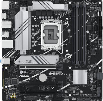 ASUS Prime B760M-A-CSM, Sockel 1700, µATX-Mainboard, 4x DDR5 max. 128GB, 2x HDMI 2.1, 1x Displayport 1.4