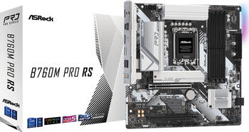 ASRock B760M Pro RS&comma; Sockel 1700&comma; &micro;ATX-Mainboard 4x DDR5 max&period; 256GB&comma; HDMI 2&period;1&comma; DisplayPort 1&period;4&comma; 1x USB-C 3&period;0