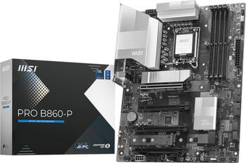 MSI PRO B860-P&comma; LGA 1851&comma; ATX Mainboard&comma; 4x DDR5 1x DisplayPort 1&period;4&comma; 1x HDMI 2&period;1&comma; 1x Thunderbolt 4