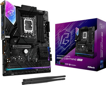 Asrock B860 Lightning WiFi&comma; ATX LGA 1851 Mainboard 4x DDR5&comma; max&period; 256 GB&comma; 1x HDMI&comma; 1x DisplayPort 1&period;4&comma; WiFi