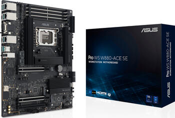 ASUS Pro WS W880-ACE SE, ATX Mainboard, 4x DDR5 max. 256GB, 1x HDMI 2.1, 1x VGA, 1x USB-C 3 ASUS Pro WS W880-ACE SE, ATX Mainboard, 4x DDR5 max. 256GB, 1x HDMI 2.1, 1x VGA, 1x USB-C 3