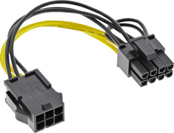 InLine Strom Adapter intern, 6-Pin zu 8-Pin für PCIe