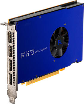 AMD Radeon Pro WX 5100, 8GB GDDR5 Grafikkarte 4x DisplayPort 1.4