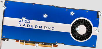 AMD Radeon Pro W5500, 8GB GDDR6 Grafikkarte, 4x DP 