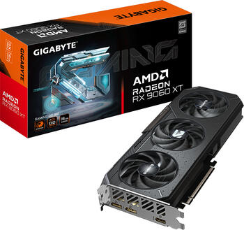 GIGABYTE Radeon RX 9060 XT GAMING OC 16G, 16GB GDDR6 Grafikkarte, 1x HDMI, 2x DP GIGABYTE Radeon RX 9060 XT GAMING OC 16G, 16GB GDDR6 Grafikkarte, 1x HDMI, 2x DP