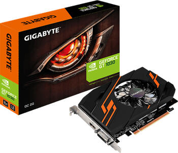Gigabyte GeForce GT 1030 OC 2G, 2GB GDDR5 1x DVI, 1x HDMI, Grafikkarte