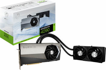 MSI GeForce RTX 4090 Suprim Liquid X 24G, 24GB GDDR6X Grafikkarte, HDMI 2.1a, 3x DisplayPort 1.4a