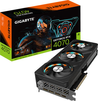 GIGABYTE GeForce RTX 4070 Gaming OC 12G, 12GB GDDR6X Grafikkarte, HDMI 2.1a, 3x DisplayPort 1.4a