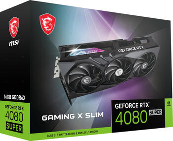 MSI GeForce RTX 4080 SUPER 16G Gaming X Slim, 16GB GDDR6X, 2x HDMI, 2x DP