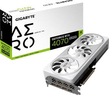 GIGABYTE GeForce RTX 4070 SUPER Aero OC 12G, 12GB GDDR6X GDDR6X Grafikkarte, HDMI 2.1a, 3x DisplayPort 1.4a