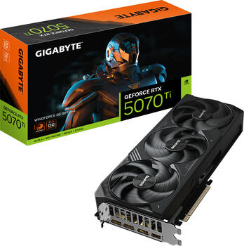 GIGABYTE GeForce RTX 5070 Ti Windforce OC SFF 16G Grafikkart 16GB GDDR7, HDMI, 3x DP GIGABYTE GeForce RTX 5070 Ti Windforce OC SFF 16G Grafikkart 16GB GDDR7, HDMI, 3x DP