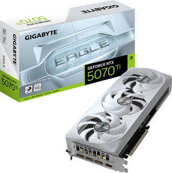 GIGABYTE GeForce RTX 5070 Ti EAGLE OC ICE SFF 16G 16GB GDDR7 Grafikkarte&comma; 1x HDMI&comma; 3x DP