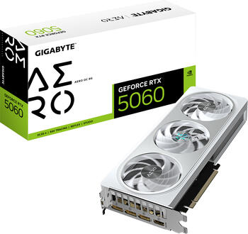 GIGABYTE GeForce RTX 5060 Aero OC 8G&comma; 8GB GDDR7 Grafikkarte HDMI&comma; 3x DP