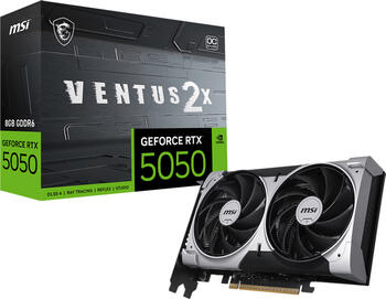 MSI GeForce RTX 5050 8G VENTUS 2X OC 8GB GDDR6&comma; HDMI&comma; 3x DP
