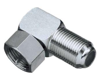 InLine F-Winkeladapter, F-Stecker / F-Buchse, Metall