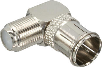InLine Adapter F-Quick-Stecker auf F-Buchse, gewinkelt