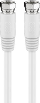 7,5m SAT-Antennenkabel F-Stecker >F- Stecker weiß goobay