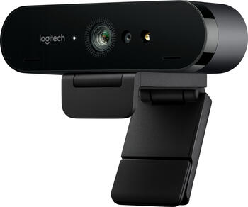 Logitech BRIO 4K Ultra HD 5-fach-Zoom schwarz Webcam USB-C 3.0, Microsoft Hello kompatibel