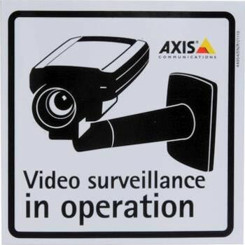 Axis Surveillance Aufkleber (Packung mit 1 Stk.) 