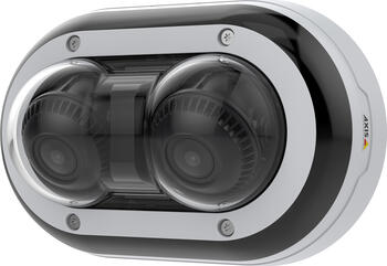 Axis P3715-PLVE, 2x2 MP Outdoor Dome Netzwerkkamera, PoE Dual-Sensor, 360°-Infrarot, Lightfinder, Forensic WDR, IK10