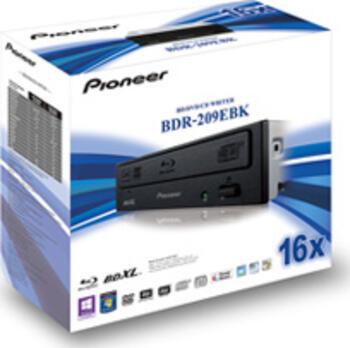 Pioneer BDR-209EBKB schwarz, SATA, retail BluRay-Brenner 