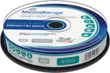 Mediarange DVD+R 8x DL PS 10er Pack 8.5GB DVD-Rohlinge 