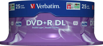 Verbatim Double Layer 8x 25er Spindel 8.5 GB DVD+R-Rohlinge 