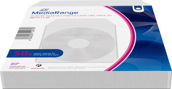 MediaRange CD/DVD Plastikhüllen, CD-/DVD-Aufbewahrung 50 Stc 