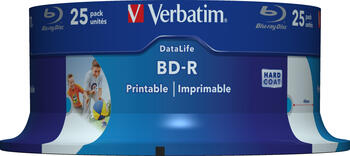 Verbatim BD-R 6x 25er 25GB Wide Inkjet printable BD-Rohlinge 
