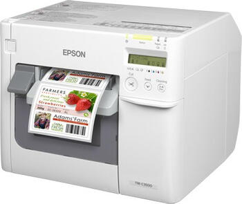 Epson TM-C3500, Ethernet weiß Etikettendrucker 