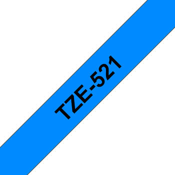 Brother TZe-521 9mm, schwarz/blau 