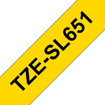 Brother TZe-SL651 Beschriftungsband 8m/ 24mm, schwarz auf gelb