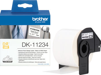 Brother DK-11234 Weiß Selbstklebendes Druckeretikett 