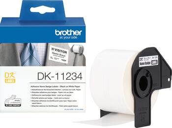 Brother DK-11234 Wei&szlig; Selbstklebendes Druckeretikett