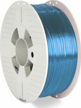 1.75mm Verbatim Filament PET-G, transparent blau 1000g, 3D-Druckmaterial