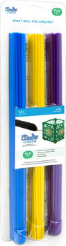 75er-Pack 3Doodler Create+ Filament PLA, blau, gelb, violett - Tie Dye Mischung