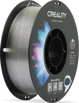 Creality CR-PETG Filament Clear, 3D-Kartusche, Transparent 1000g, 1,75mm, 3D-Druckmaterial