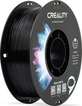 Creality CR-PETG Filament Clear, 3D-Kartusche, Schwarz 1000g, 1,75mm, 3D-Druckmaterial