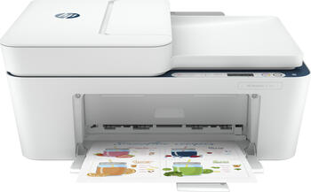 HP DeskJet 4130e All-in-One weiß, WLAN, Tinte, mehrfarbig-Multifunktionsgerät, Drucker/Scanner/Kopierer/Fax