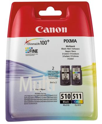 Canon Tinte PG-510/CL511 BK schwarz/farbig 