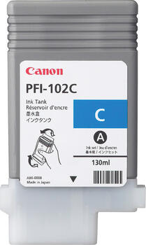 Canon PFI-102C Tinte cyan Canon PFI-102C Tinte cyan