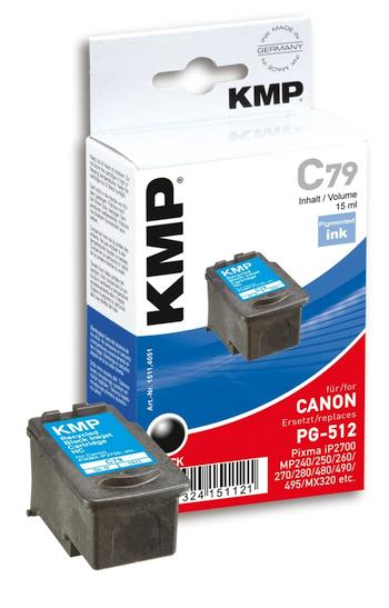 KMP kompatibel zu Canon PG-510/512 schwarz 