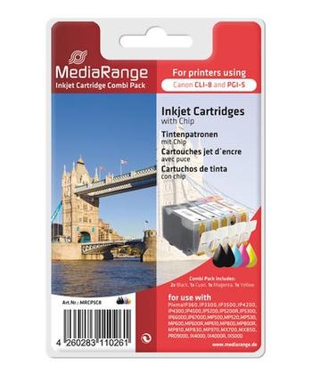MediaRange kompatible Tintenpatrone zu Canon PGI-5BK/ CLI-8 