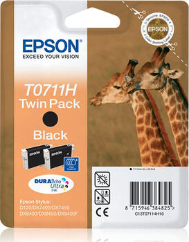 Epson Tinte T0711H Tinte schwarz 