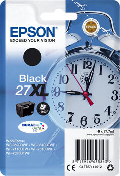 Epson Tinte 27 XL schwarz, 17.7ml 1100 Seiten Tintenpatrone