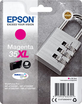 Epson Padlock Singlepack Magenta 35XL DURABrite Ultra Ink 